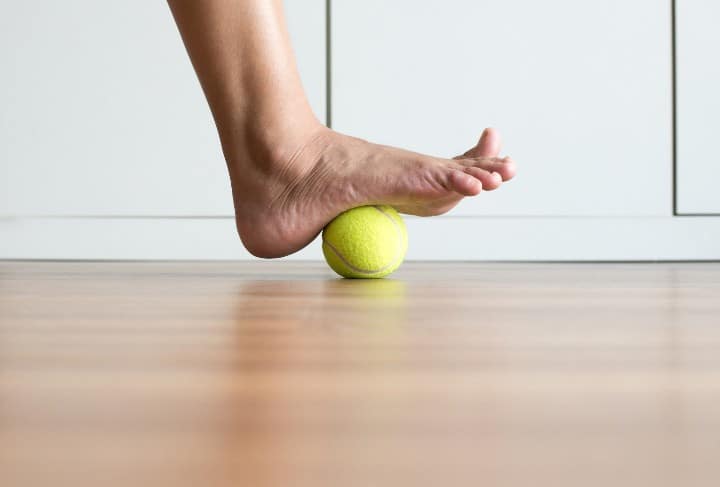 plantar fibromatosis tennis ball foot